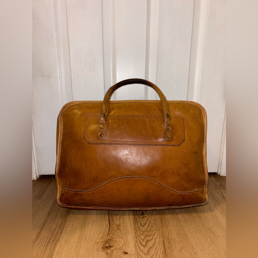 Vintage! Orvis Bullhide Leather Briefcase Gem